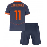 Stroje piłkarskie Inter Milan Luis Henrique #11 Koszulka Trzeciej dla dzieci 2025-26 Krótki Rękaw (+ szorty)